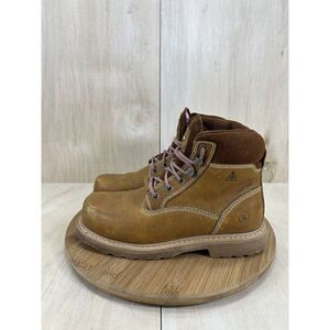 Hawx Trooper Comp Toe Brown Leather Work Boots Womens Size 7.5